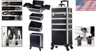 Rolling Makeup Case With Drawers Cosmetology Case On Wheels 4 In 1 Makeup Case 3