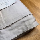 Pottery Barn Kids Baby Crib Skirt Amelia Tencel Fitted 16  Drop   Dusty Lavender