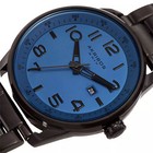 Akribos Xxiv Ak956br Black Ion Plated Blue Dial Mens Bracelet Watch