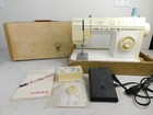 Vtg Singer 5705c Working Zig Zag Portable Sewing Machine W Pedal  Manual   Case