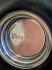 Ashtray Vintage Firestone Tire  Embossed Glass  Made In The Usa