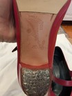 Women Red Leather Flamenco Shoes