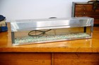 Vintage Metaframe Stainless Aquarium Fish Betta Tank Plant Terrarium Lighted