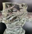 Lot Of 4 Clear Crystal Whiskey Glass Tumbler Wave Swirl Storm Old Fashion