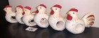 6 Wooden Farmhouse Chicken Napkin Rings