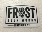 Frost Beer Works Sticker Hinesburg Vermont