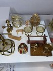 Vintage Mixed Lot Miniature Dollhouse Furniture Metal  Wood  Plastic