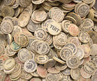 100 Vintage Wooden Nickels Assorted Nice Mix  Antique  Lot F 339