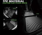 5d Floor Mats Fit For 2015-2022 Chevy Colorado Crew Cab Tpe Carpet