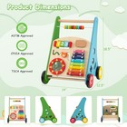 Wooden Baby Walker Toddler Push And Pull Walker Learning Activity Center Toy