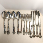 12pc Charter Oak Silverplated  Craft Grade Flatware 1847 Roger Bros