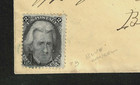 Sc  73 On Cover Blue Cancel 2 Cent Jackson 1861 Civil War Us C97a