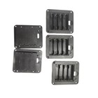 5pcs Plastic Battery Storage Case Box Holder For 4xaa  With Cover