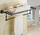 Black Oil Rubbed Bronze Bathroom Accessories Set Towel Rail Rack Wall Mounted 