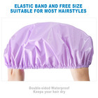 6 Pcs Shower Capsfor Women  Reusable Waterproof Bath Caps