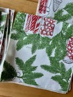 Vintage Set 8 Rare Vera Neumann Christmas Candy Canes Peppermint Cloth Napkins 