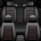  For Honda Car Seat Covers Deluxe Leather Full Set 5 Seats Front Rear Protector