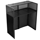 Nafe Dj Event Facade Table Booth Panel Metal Frame White   Black Scrim Foldable
