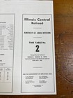 Illinois Central Railroad Kentucky-st  Louis Division Time Table No  2 - 3 8 70