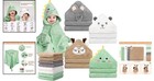 12 Pcs Baby Bath Towels Set For Infants Toddlers  4 Pcs Animal Hooded Baby To   