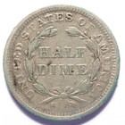 1858 Liberty Seated Silver Half Dime