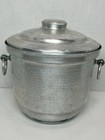 Vintage Mid Century Gailstyn Hammered Aluminum Ice Bucket Wine Bottle Cooler Usa
