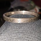Vintage High Grade Silver 995   Bangle Bracelet  Silver