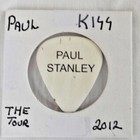Kiss Paul Stanley Guitar Pick The  Tour  Kiss Motley Crue 2012 Rare 