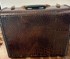 Samsonite Suitcase Luggage 4116  Faux Alligator Shwayder  15 x10 x7  Vintage