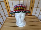 Handmade Crochet Bucket Hat Unisex Nubian Style Multicolor Rasta Beach Egyptian 