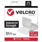 Velcro Brand Heavy Duty Tape 12ft Roll Industrial Strength Adhesive Fastener