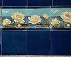 Germany - Belgium- Antique Art Nouveau Majolica 20 Set Tile  C1900