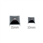 10 15mm Pyramid Shape Metal Punk Studs For Leather Craft Handbags Clothing Coats