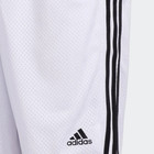 Adidas Ah4263 Shorts Kids Medium White 3-stripes Elastic Waist Active Dsgl502