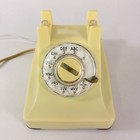 Vintage 1950 Western Electric 302 Ivory Thermoplastic Rotary Desk Phone Works
