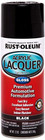 253365 Automotive Acrylic Lacquer Spray Paint  Gloss Black  12 Fl Oz