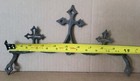 Vtg Antq     Cast Iron Ornate Gothic Cemetery Fence Topper Architectural Finials