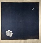 Furoshiki Antique Wrapping Cloth Japan Cotton Hemp Indigo Light Blue Paulownia