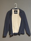 Volcom Men s Lined Jacket Navy Full Zip Collared Mid-length Size M