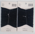 Lot Of 2 Scunci No-damage Thick 5mm Hair Elastics  Black  24-count