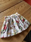 Mini Boden Girls 3-4y Pink Valentines Bunny Twirly Skirt Pull-on Printed Cotton