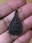 Vtg Thai Buddhist Buddha Amulet Pendant Spiritual Charm Meditation Boho Blessing