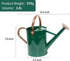 Steel Watering Can Sliver Galvanized Steel Watering Can With Copper Accents remo