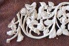 Vtg Ornamental Wrought Cast Iron Architectural Salvage Rose Floral Porch Panel