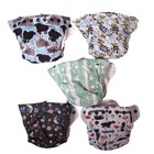 Lot 5 All In One Thirsties Cotton Diapers   Polyester Covers Snap Close Newborn
