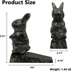 Cast Iron Door Stop  Cute Decorative Rabbit Door Stopper  Heavy Duty Door Stop W