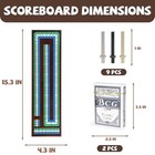 Premium Wooden Cribbage Board Game Set - Magnetic Lock  Metal Pegs  Travel-frien
