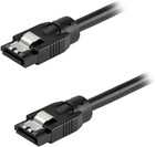 Startech 24in Round Sata Cable  Black  Latching Connectors