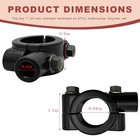 Motorcycle Mirrors Mounts 7 8  Handlebar Mirror Mount Clamp Adaptor With 10mm