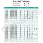 60 x12 x14  Black Aluminum Pickup Truck Trunk Bed Tool Box Trailer Storage lock